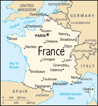 Mapa de France
